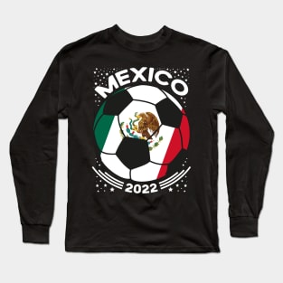 Mexico Flag Soccer Football Team Long Sleeve T-Shirt